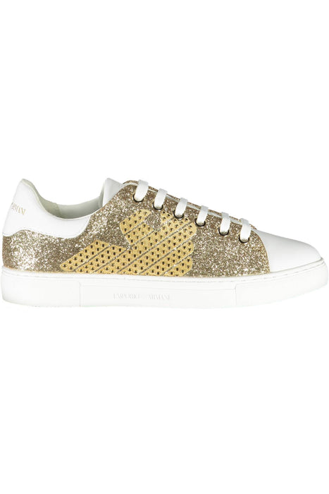 Emporio Armani Womens Sports Shoes Gold