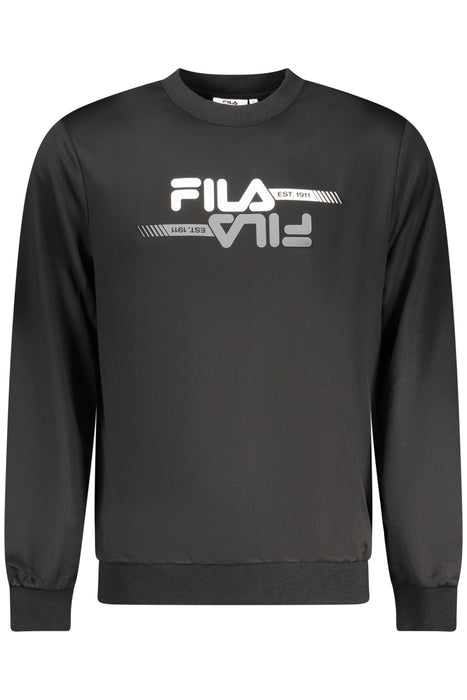 Fila Mens Black Zip-Up Sweatshirt