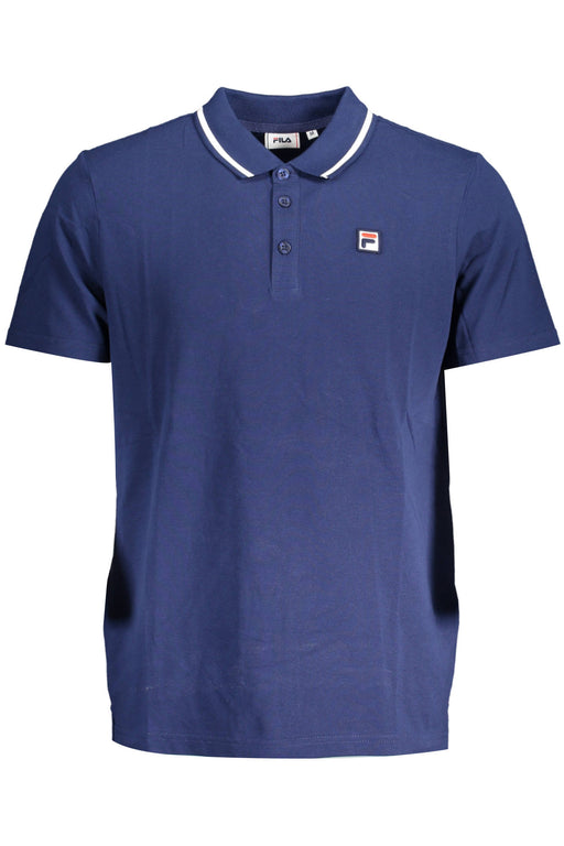 Fila Mens Short Sleeved Polo Shirt Blue