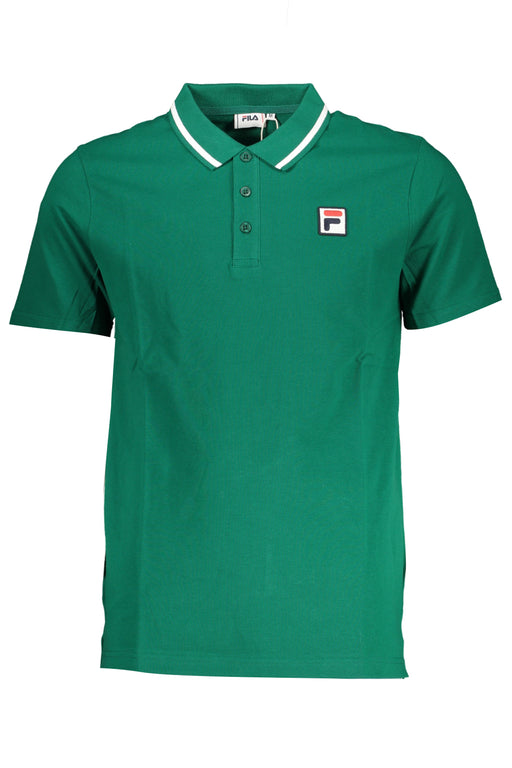 Fila Mens Green Short Sleeved Polo Shirt