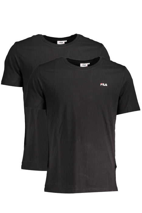 Fila Black Man Short Sleeve T-Shirt