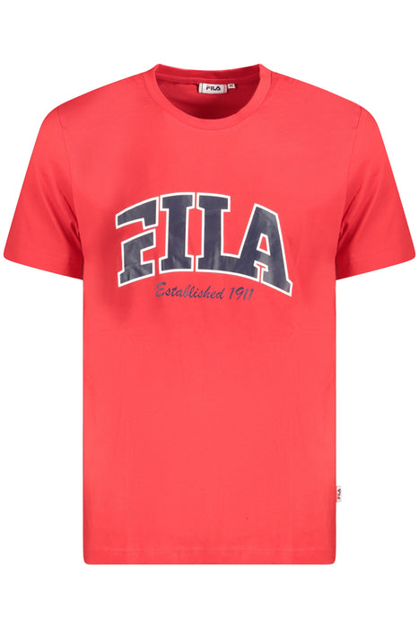 Fila Mens Short Sleeve T-Shirt Red