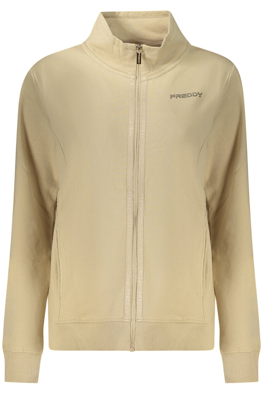 Freddy Womens Beige Zip-Up Sweatshirt