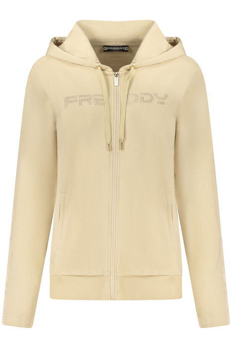 Freddy Womens Beige Zip-Up Sweatshirt