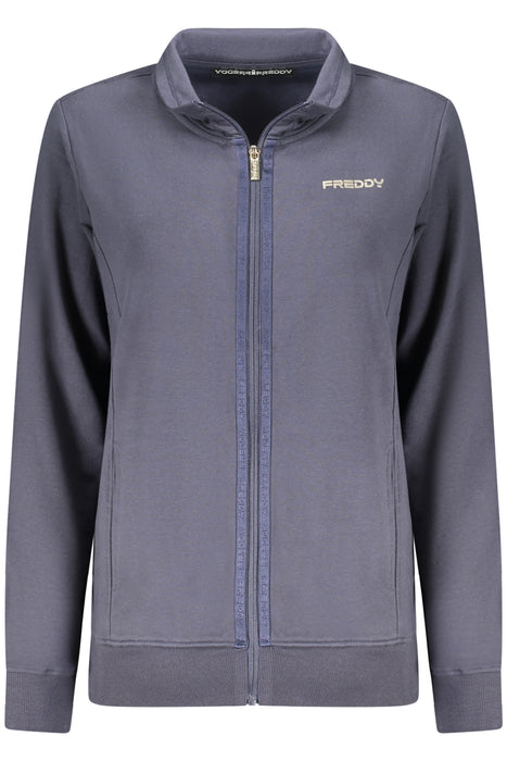 Freddy Womens Blue Zip-Up Sweatshirt