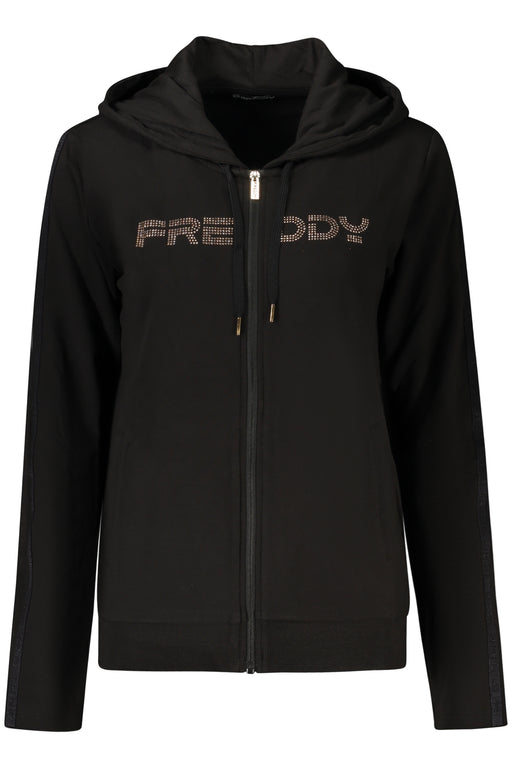 Freddy Womens Black Zip-Up Sweatshirt