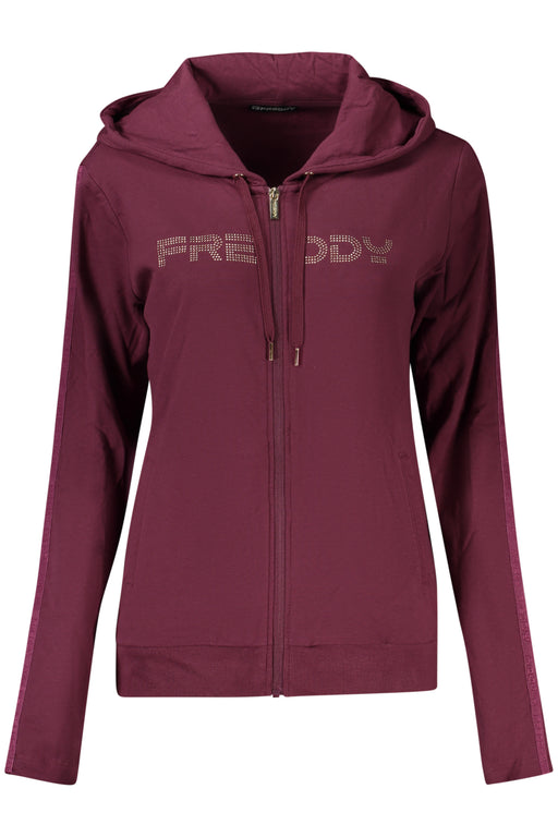 Freddy Womens Purple Zip-Up Sweatshirt