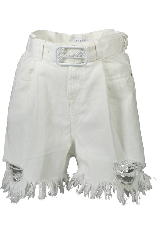 Gaelle Paris White Woman Short Trousers