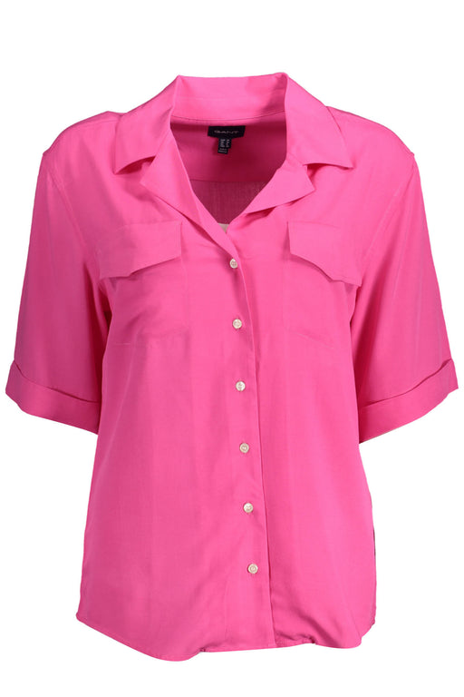 Gant Womens Short Sleeve Shirt Pink