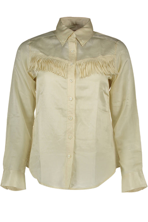 Gant Womens Long Sleeve Beige Shirt