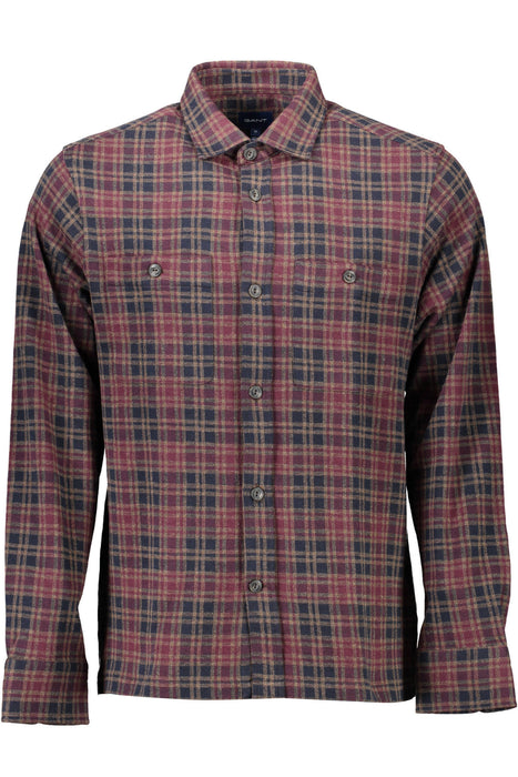 Gant Mens Long Sleeve Shirt Brown