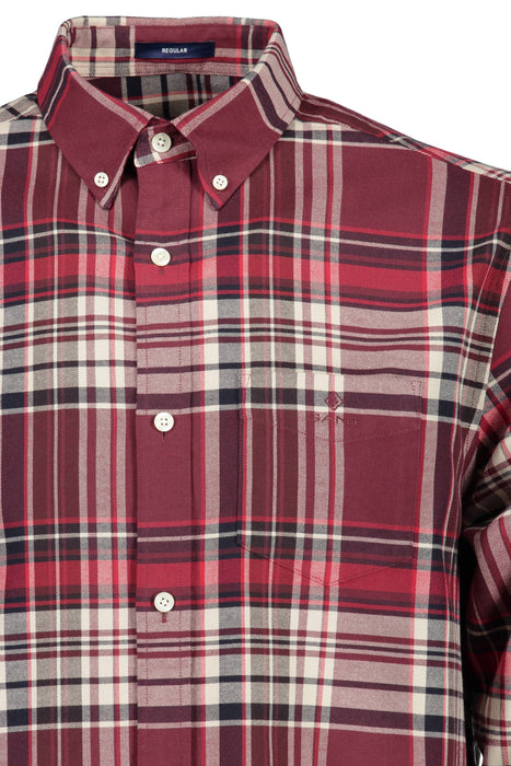 Gant Mens Long Sleeve Shirt Red