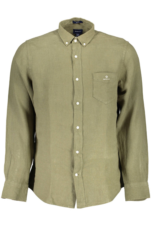 Gant Mens Green Long Sleeve Shirt