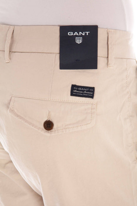 Gant Mens Beige Bermuda Trousers