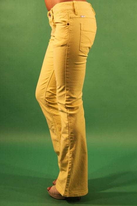 Gaudì Yellow Womens Trousers