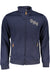 Gian Marco Venturi Mens Blue Zip Sweatshirt