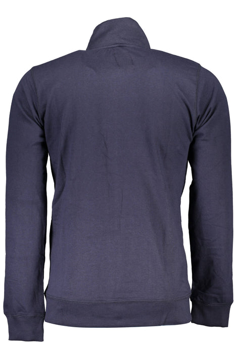 Gian Marco Venturi Mens Blue Zip-Up Sweatshirt