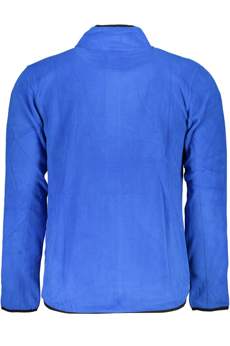Gian Marco Venturi Mens Blue Zip Sweatshirt