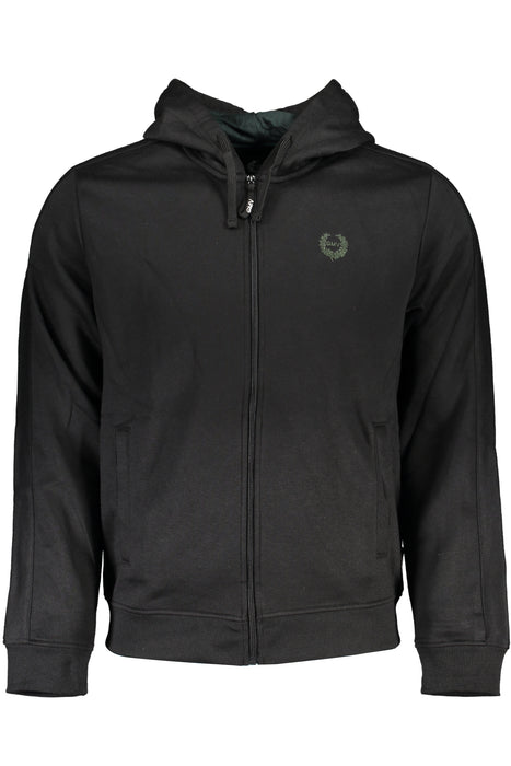 Gian Marco Venturi Mens Black Zip Sweatshirt