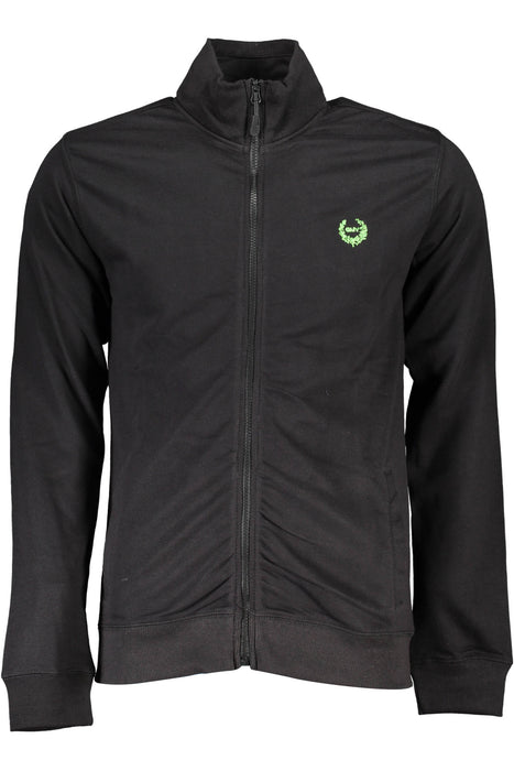 Gian Marco Venturi Mens Black Zipped Sweatshirt