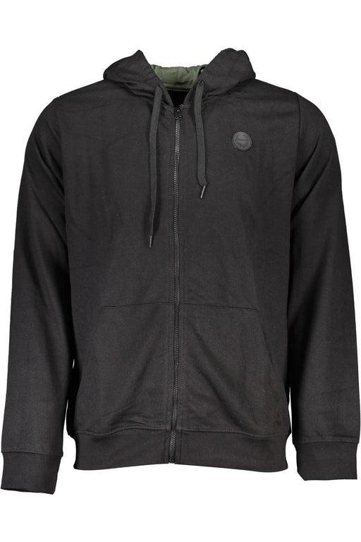 Gian Marco Venturi Mens Black Zip-Up Sweatshirt