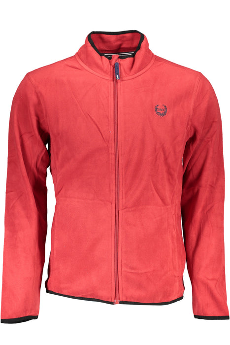Gian Marco Venturi Mens Red Zip Sweatshirt