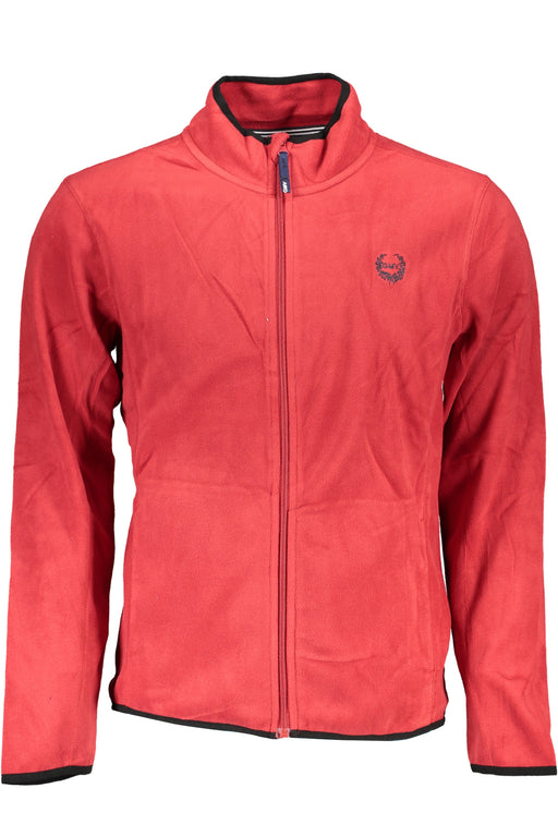 Gian Marco Venturi Mens Red Zip Sweatshirt