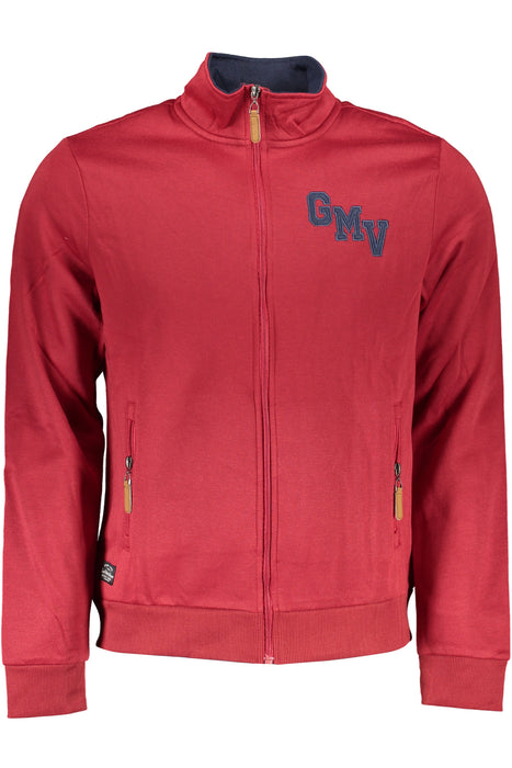 Gian Marco Venturi Mens Red Zip Sweatshirt