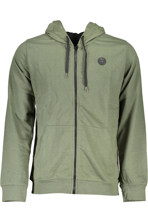 Gian Marco Venturi Mens Zip-Up Sweatshirt Green