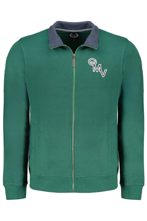 Gian Marco Venturi Mens Green Zip Sweatshirt