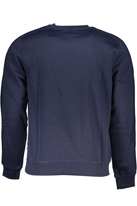 Gian Marco Venturi Mens Blue Zipless Sweatshirt