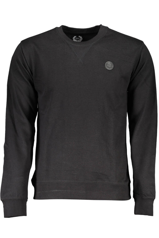 Gian Marco Venturi Mens Black Zip-Less Sweatshirt