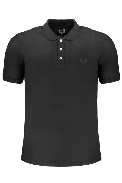 Gian Marco Venturi Mens Black Short Sleeved Polo Shirt