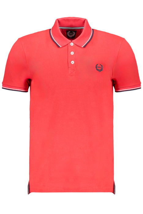 Gian Marco Venturi Mens Red Short Sleeved Polo Shirt