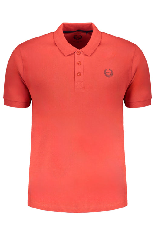 Gian Marco Venturi Mens Red Short Sleeved Polo Shirt