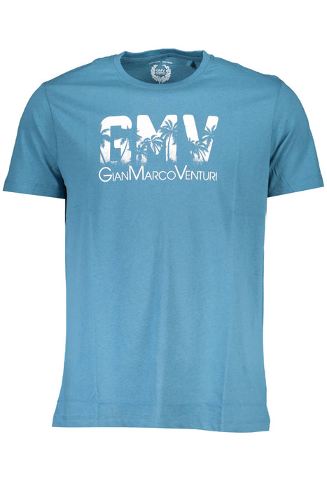 Gian Marco Venturi Mens Short Sleeved T-Shirt Blue