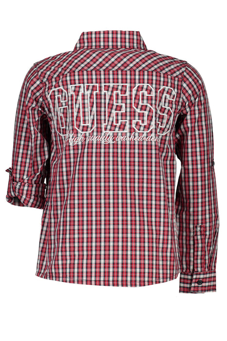Guess Jeans Red Long Sleeved Shirt For Children | Αγοράστε Guess Online - B2Brands | , Μοντέρνο, Ποιότητα - Αγοράστε Τώρα