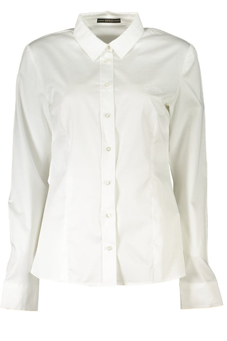 Guess Jeans Womens Long Sleeve Shirt White