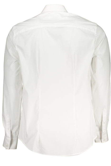 Guess Jeans Mens White Long Sleeve Shirt