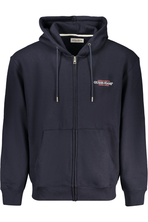 Guess Jeans Mens Zip-Up Sweatshirt Blue