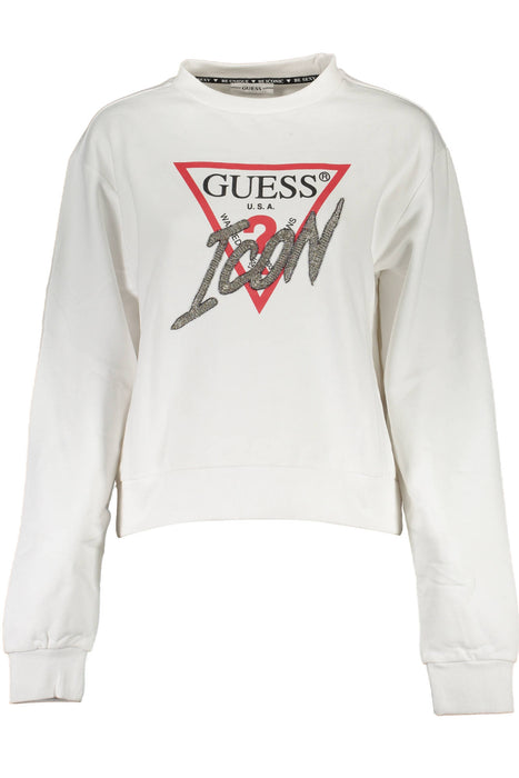 Guess Jeans Sweatshirt Without Zip Woman White