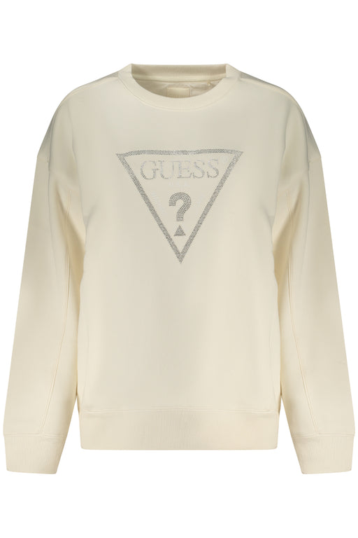 Guess Jeans Womens White Zip-Up Sweatshirt