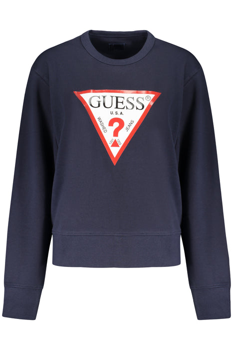 Guess Jeans Womens Blue Zip-Up Sweatshirt