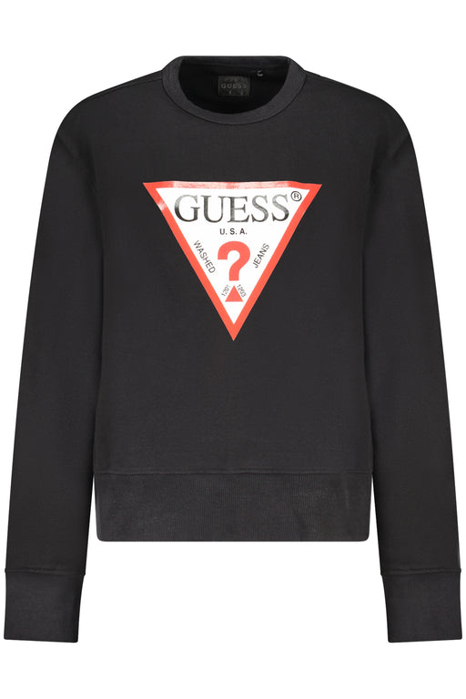 Guess Jeans Womens Black Zip-Up Sweatshirt