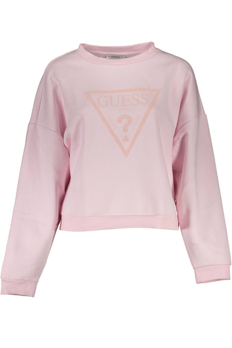 Guess Jeans Sweatshirt Without Zip Woman Pink