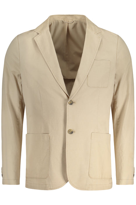 Guess Jeans Classic Jacket Men Beige