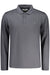 Guess Jeans Long Sleeve Polo Men Black