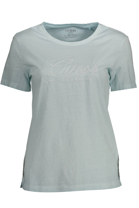 Guess Jeans Womens Short Sleeve T-Shirt Light Blue