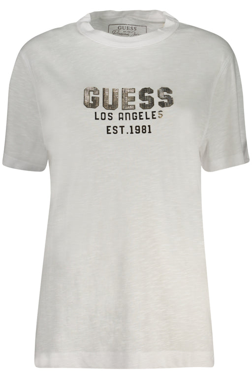 Guess Jeans Short Sleeve T-Shirt Women White