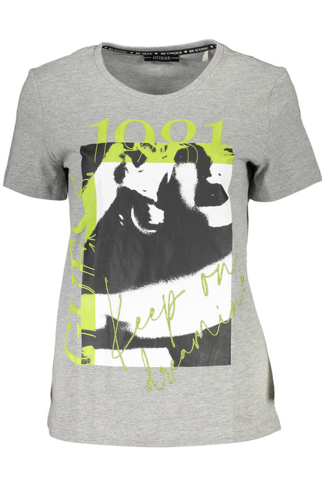 Guess Jeans Womens Short Sleeve T-Shirt Gray